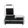 Grill Panini Double - Geribbelde Platen - Dynasteel