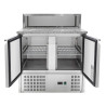 Refrigerated Pizza Counter - 2 Doors - 5 GN 1/6 Pans - Dynasteel