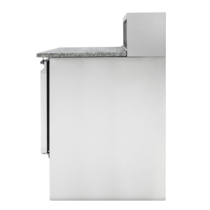 Refrigerated Pizza Counter - 2 Doors - 5 GN 1/6 Pans - Dynasteel