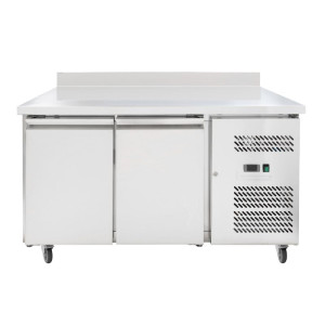 Refrigerated Table 2 Doors GN1/1 - Depth 700 with Backsplash - Dynasteel