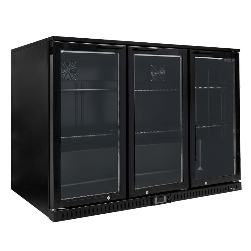 Refrigerated Back Bar Skinplate - 3 Swing Glass Doors - 328 L - Dynasteel