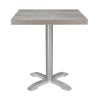 Square Grey Melamine Table Top 700mm Bolero: Resistant and Versatile