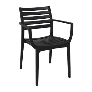 Schwarze Sessel Artemis Siesta - Modernes Design und Haltbarkeit