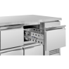 Positive Refrigerated Table - 6 Dynasteel Drawers: Efficient and Spacious