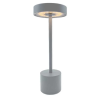 Tischlampe Touch Aluminium - Roby Hellgrau - Lumisky