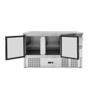 Positive Refrigerated Table - 2 doors and 2 GN 1/2 Drawers - Dynasteel