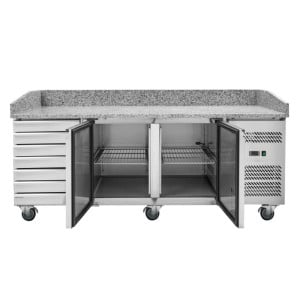 Pizza Cabinet - 2 Doors and 7 Drawers - Dynasteel