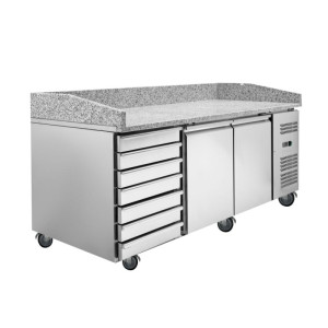 Pizza Cabinet - 2 Doors and 7 Drawers - Dynasteel