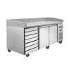 Pizza Cabinet - 2 Doors and 7 Drawers - Dynasteel