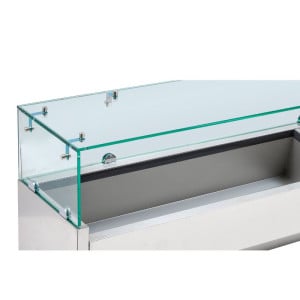 Gekoelde glazen saladette 5 x GN 1/4 - Dynasteel