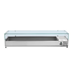 Gekoelde vitrine saladebar 9 x GN 1/3 - Dynasteel