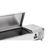 Saladette Koeling om Neer te Zetten Deksel Inox - 5 x GN 1/4 - Dynasteel