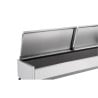 Saladette Koelvitrine om Neer te Zetten Deksel Inox - 9 x GN 1/3 - Dynasteel