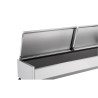 Saladette Koeling om Neer te Zetten Deksel Inox - 9 x GN 1/3 - Dynasteel