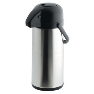 Isolierkanne mit Pumpe 3L Edelstahl