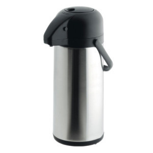 Isolierkanne mit Pumpe 4 L - Professioneller Edelstahl