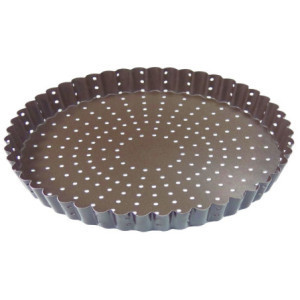 Antihaftbeschichtete, perforierte, geriffelte Tortenform Ø320 mm - Gleichmäßiges Backen