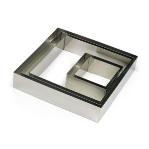 Edelstahl-Quadratform Gobel - Professionelle Konditorei