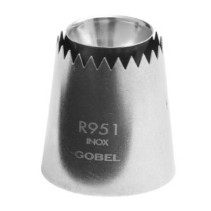 Douille Sultane Gekarteld RVS - Ø 30 mm Gobel