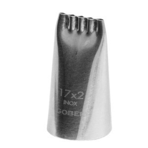 Mehrzeilige Edelstahlhülse 17x2 mm Gobel - Professionelle Konditorei