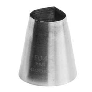 Quadratische geriffelte geometrische Tülle aus Edelstahl Gobel - ⌀ 26 mm französische Authentizität
