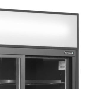 Kühlvitrine TEFCOLD 2 Glastüren Schwarz 707 L