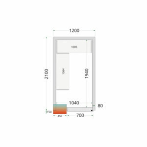 TEFCOLD Kühlraumplatten - Isolierung 80 mm