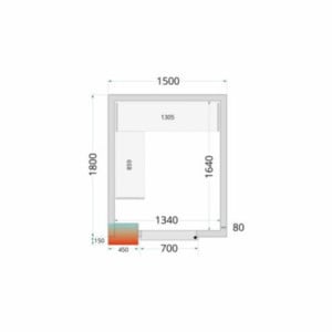 Kühlraumplatte TEFCOLD 1500x1800x2200 mm: Leistungsstarke Isolierung