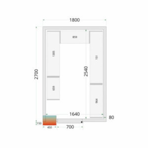 Panneel Geïsoleerde Koelkamer 1800 x 2700 mm TEFCOLD - Prestaties en Modulariteit