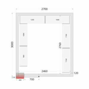 TEFCOLD cold room panel 2700x3000x2200 mm - Effective insulation