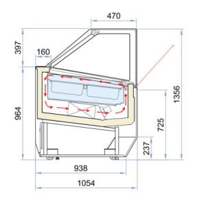 Millenium Ice Cream Display - 16 x 5 L CombiSteel - Efficient Professional Equipment