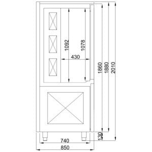 Kühlzelle 15 GN 1/1 - CombiSteel: Optimale Temperatur & ideale Konservierung