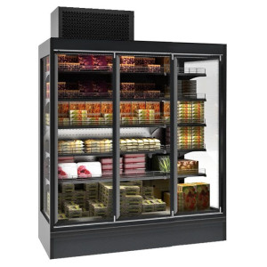 Max Wall Refrigerated Display Case with 3 Doors - 6 m² - CombiSteel