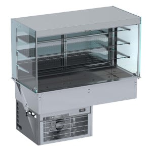 Vitrine Koeling Muur Inbouw Kubiek Roll-Up - L 1440 x D 720 mm - CombiSteel