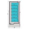 Mike Wall Refrigerated Display Case with 2 Doors - 1.98 m² - CombiSteel