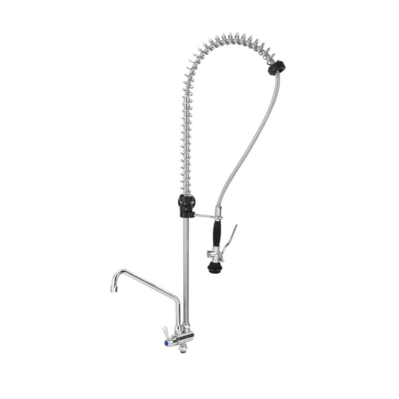 Dish Spray Faucet with Single-Hole Mixer with Gooseneck - Dynasteel Dish Spray Faucet with Single-Hole Mixer with Gooseneck - Dynasteel