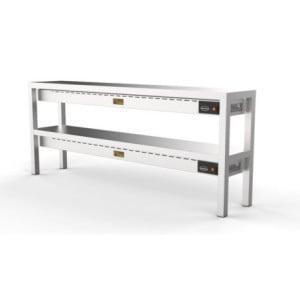 Ceramic Warming Shelf - 2 Levels - L 1800 x D 300 mm - CombiSteel