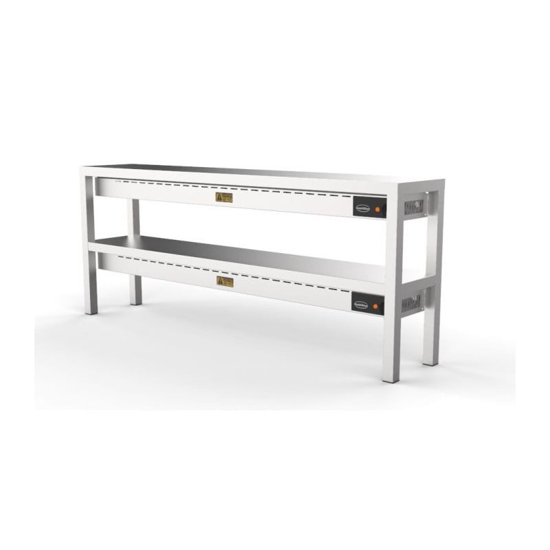 Ceramic Warming Shelf 2 Levels 1800 mm - CombiSteel