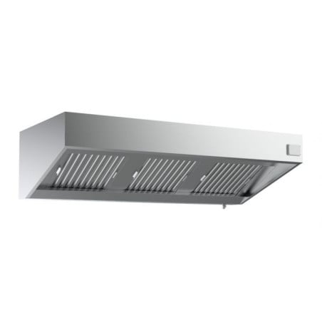 Complete Wall Hood 2400mm Stainless Steel Led Dimmer - Air Quality