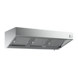 Complete Professional Wall-Mounted Hood - AISI 430 Stainless Steel - LED and Dimmer