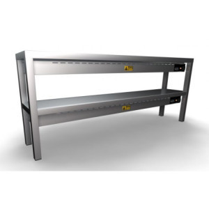 Ceramic Warming Shelf - 2 Levels - L 1600 x D 300 mm - CombiSteel