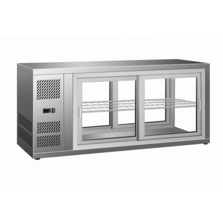 Vitrine Réfrigérée Pâtissière 150L - CombiSteel | Froid Ventilé & Éclairage LED