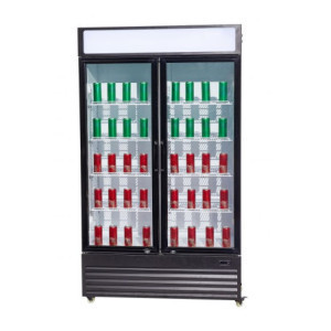 Refrigerated Beverage Display Case 2 Glass Doors - 750 L - CombiSteel