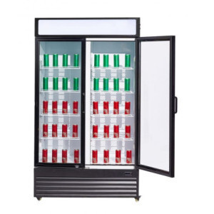 Refrigerated Beverage Display Case 2 Glass Doors - 750 L - CombiSteel