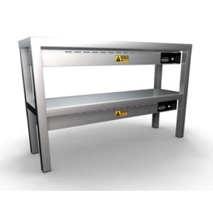 Ceramic Warming Shelf - 2 Levels - L 1000 x D 300 mm - CombiSteel