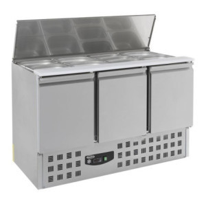 Refrigerated Saladette GN 1/1 - 3 Doors - CombiSteel: Optimal preparation of ingredients