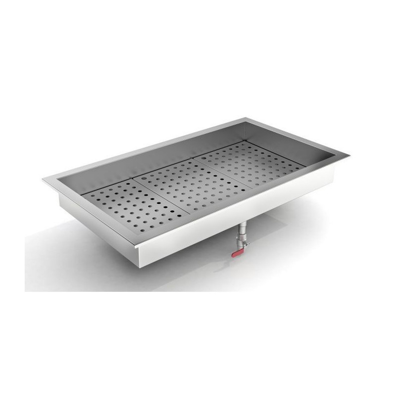 Integrated Crushed Ice Bin Drop-In CombiSteel - Practical Design and Maximum Freshness