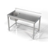 Sink 1 Basin on the Left with Backrest - L 1400 x D 700 mm - CombiSteel