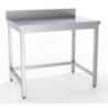 Stainless steel table with backsplash - L 800 x D 600 mm by CombiSteel: Robust and hygienic