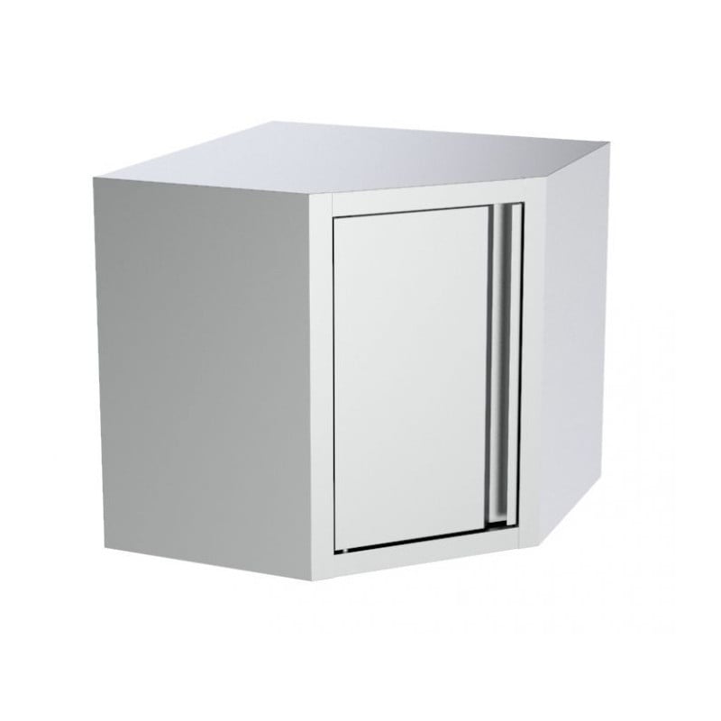 Angular Wall Cabinet Stainless Steel - Professional Kitchen Storage